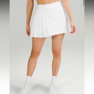 lululemon asymmetrical pleat tennis skirt size 6